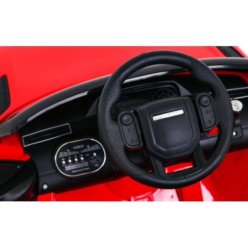 Range Rover Velar na batériu Červený + Ovládač + EVA + Pomalý štart + MP3 LED
