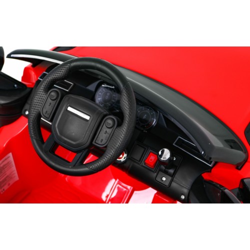 Range Rover Velar na batériu Červený + Ovládač + EVA + Pomalý štart + MP3 LED