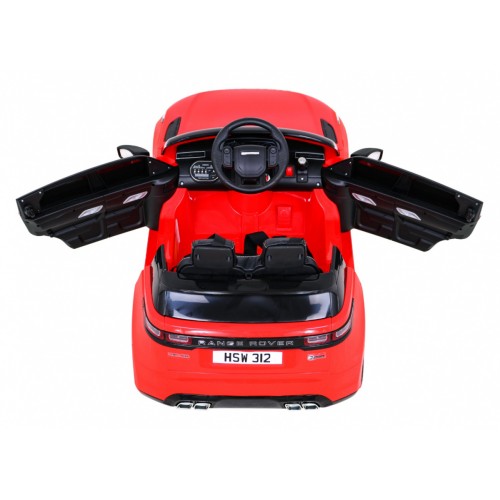 Range Rover Velar na batériu Červený + Ovládač + EVA + Pomalý štart + MP3 LED