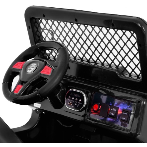 Terénny Raptor Drifter na batériu pre deti Čierny + Ovládač + Pomalý štart + EVA + Zvuky Svetiel