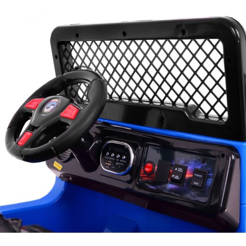 Terénny Raptor Drifter na batériu pre deti Modrý + Ovládač + Pomalý štart + EVA + Zvuky Svetiel