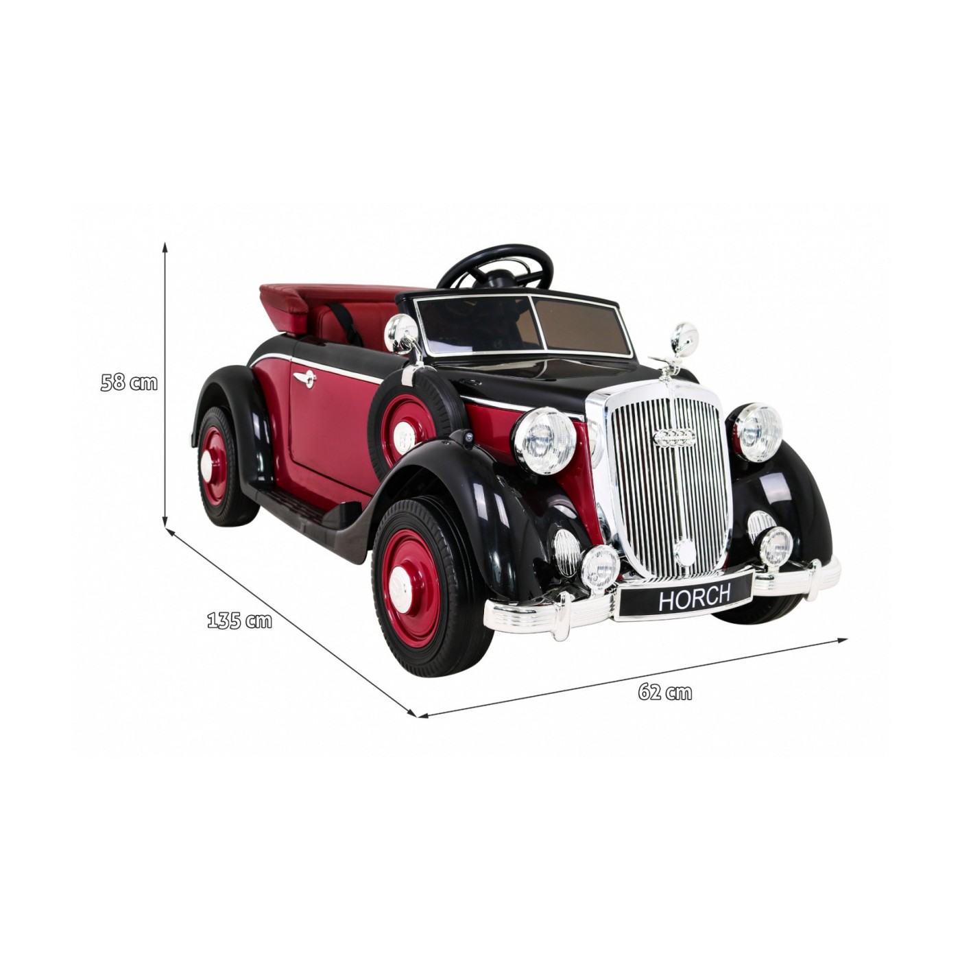 Vozidlo Retro Audi Horch 930V Červené