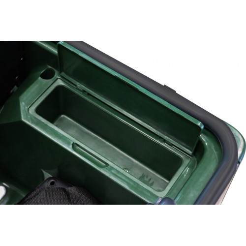 Vojenské Autíčko Retro Strong pre 3 deti Zelený + Pohon 4x4 + Úložné priestory + EVA + Pomalý štart + MP3 LED