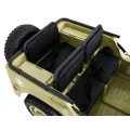 Vojenské Autíčko Retro pre 3 deti Matcha + Pohon 4x4 + Úložné priestory + EVA + Pomalý štart + MP3 LED