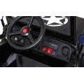 Vojenské Autíčko Retro pre deti Čierny + Pohon 4x4 + Ovládač + 2 Batožinové priestory + Pomalý štart + MP3 LED