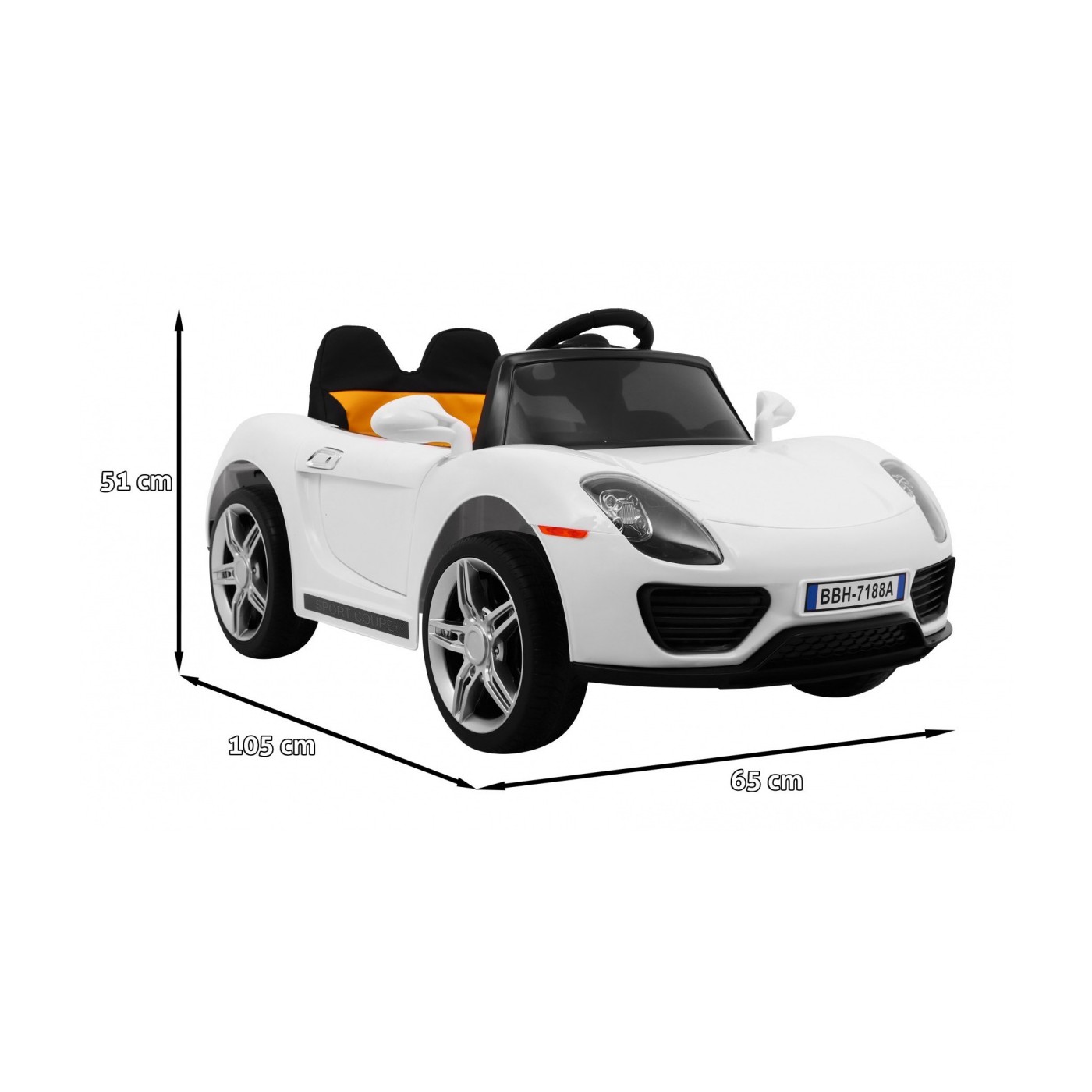 Vozidlo Roadster Biely