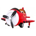Lietadlo F99 Sky Limit na batériu pre deti Červené + Pohyblivá vrtuľa + Ovládač + Pomocné kolieska + Audio LED + EVA