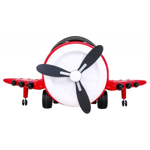 Lietadlo F99 Sky Limit na batériu pre deti Červené + Pohyblivá vrtuľa + Ovládač + Pomocné kolieska + Audio LED + EVA