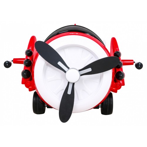 Lietadlo F99 Sky Limit na batériu pre deti Červené + Pohyblivá vrtuľa + Ovládač + Pomocné kolieska + Audio LED + EVA