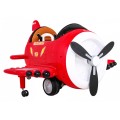 Lietadlo F99 Sky Limit na batériu pre deti Červené + Pohyblivá vrtuľa + Ovládač + Pomocné kolieska + Audio LED + EVA