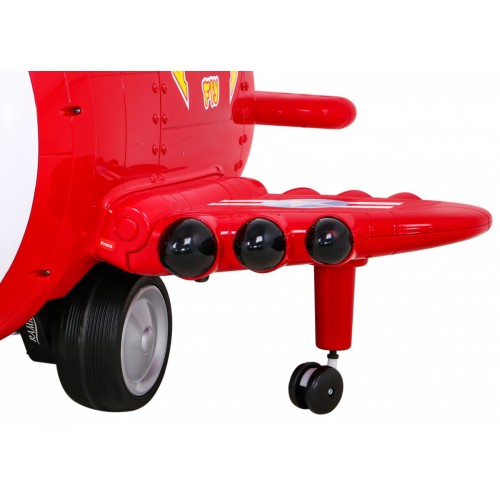 Lietadlo F99 Sky Limit na batériu pre deti Červené + Pohyblivá vrtuľa + Ovládač + Pomocné kolieska + Audio LED + EVA