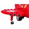 Lietadlo F99 Sky Limit na batériu pre deti Červené + Pohyblivá vrtuľa + Ovládač + Pomocné kolieska + Audio LED + EVA