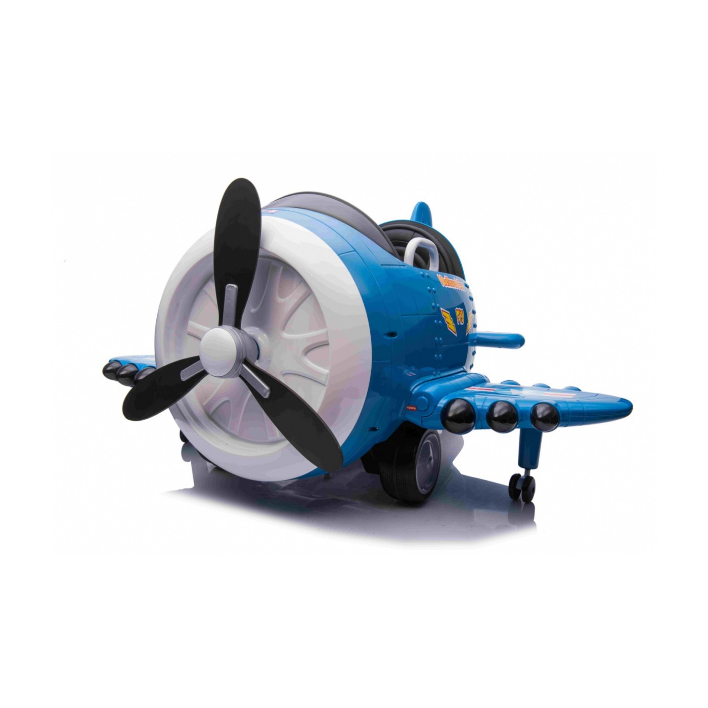 Lietadlo F99 Sky Limit na batériu pre deti Modré + Pohyblivá vrtuľa + Ovládač + Pomocné kolieska + Audio LED + EVA