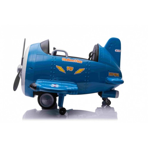 Lietadlo F99 Sky Limit na batériu pre deti Modré + Pohyblivá vrtuľa + Ovládač + Pomocné kolieska + Audio LED + EVA