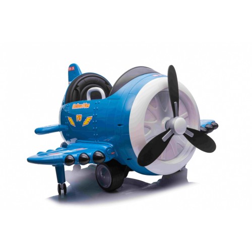 Lietadlo F99 Sky Limit na batériu pre deti Modré + Pohyblivá vrtuľa + Ovládač + Pomocné kolieska + Audio LED + EVA