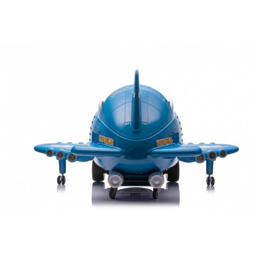 Lietadlo F99 Sky Limit na batériu pre deti Modré + Pohyblivá vrtuľa + Ovládač + Pomocné kolieska + Audio LED + EVA
