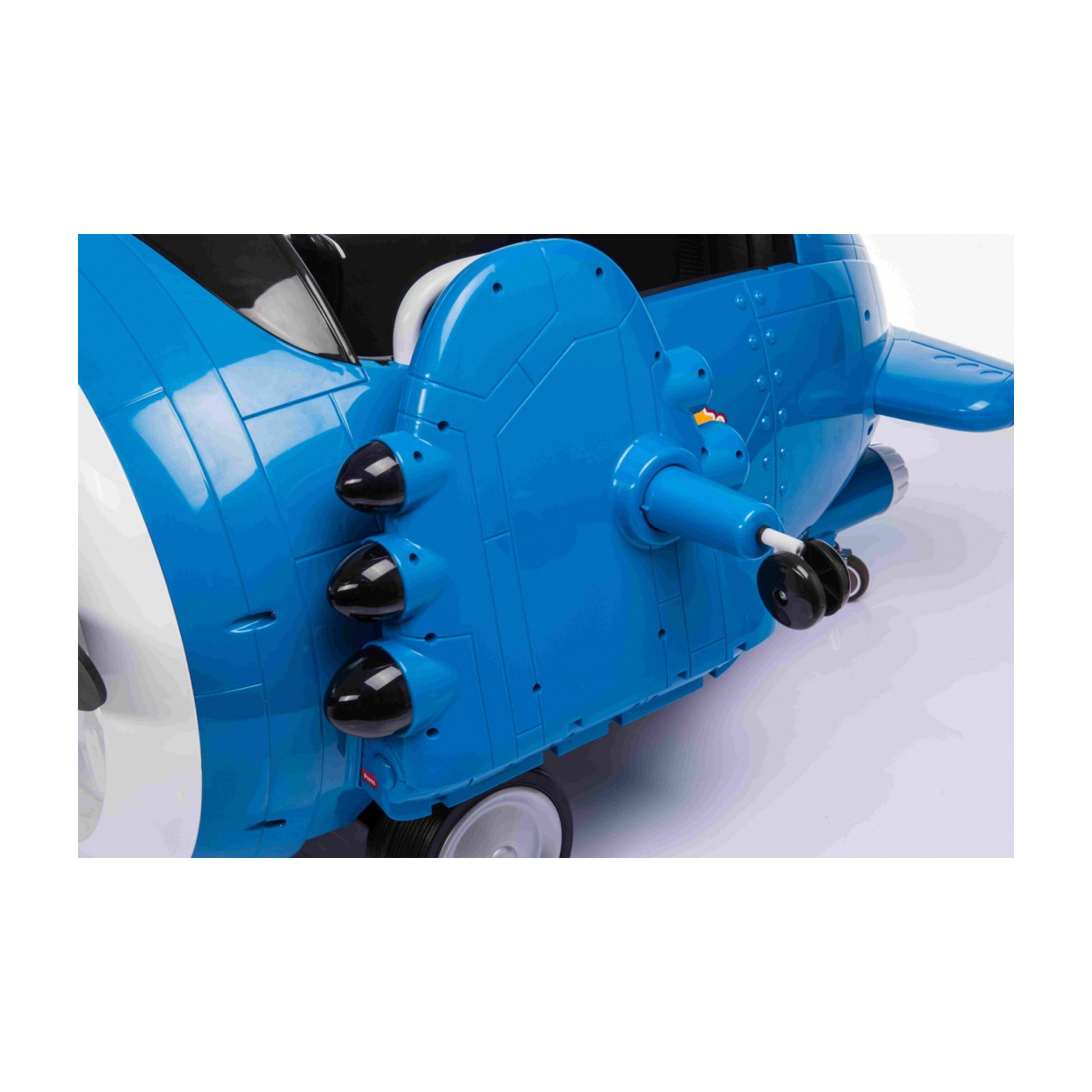 Lietadlo F99 Sky Limit na batériu pre deti Modré + Pohyblivá vrtuľa + Ovládač + Pomocné kolieska + Audio LED + EVA