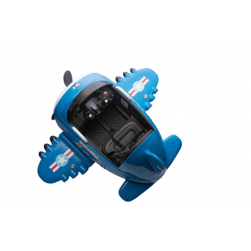 Lietadlo F99 Sky Limit na batériu pre deti Modré + Pohyblivá vrtuľa + Ovládač + Pomocné kolieska + Audio LED + EVA