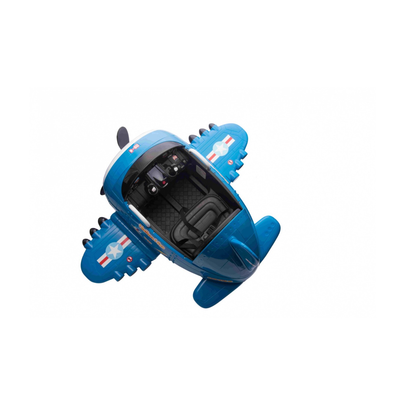 Lietadlo F99 Sky Limit na batériu pre deti Modré + Pohyblivá vrtuľa + Ovládač + Pomocné kolieska + Audio LED + EVA