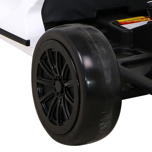 Motokára Speed 7 Drift King na batériu pre deti Biely + Funkcia driftu + Športové sedadlo + 2 Rýchlosti + EVA