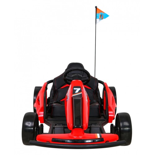 Motokára Speed 7 Drift King na batériu pre deti Červený + Funkcia driftu + Športové sedadlo + 2 Rýchlosti + EVA