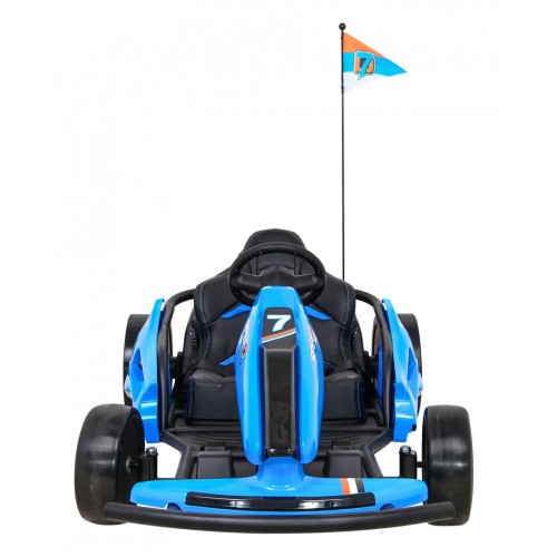 Motokára Speed 7 Drift King na batériu pre deti Modrý + Funkcia driftu + Športové sedadlo + 2 Rýchlosti + EVA