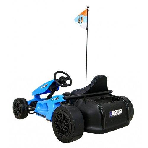 Motokára Speed 7 Drift King na batériu pre deti Modrý + Funkcia driftu + Športové sedadlo + 2 Rýchlosti + EVA