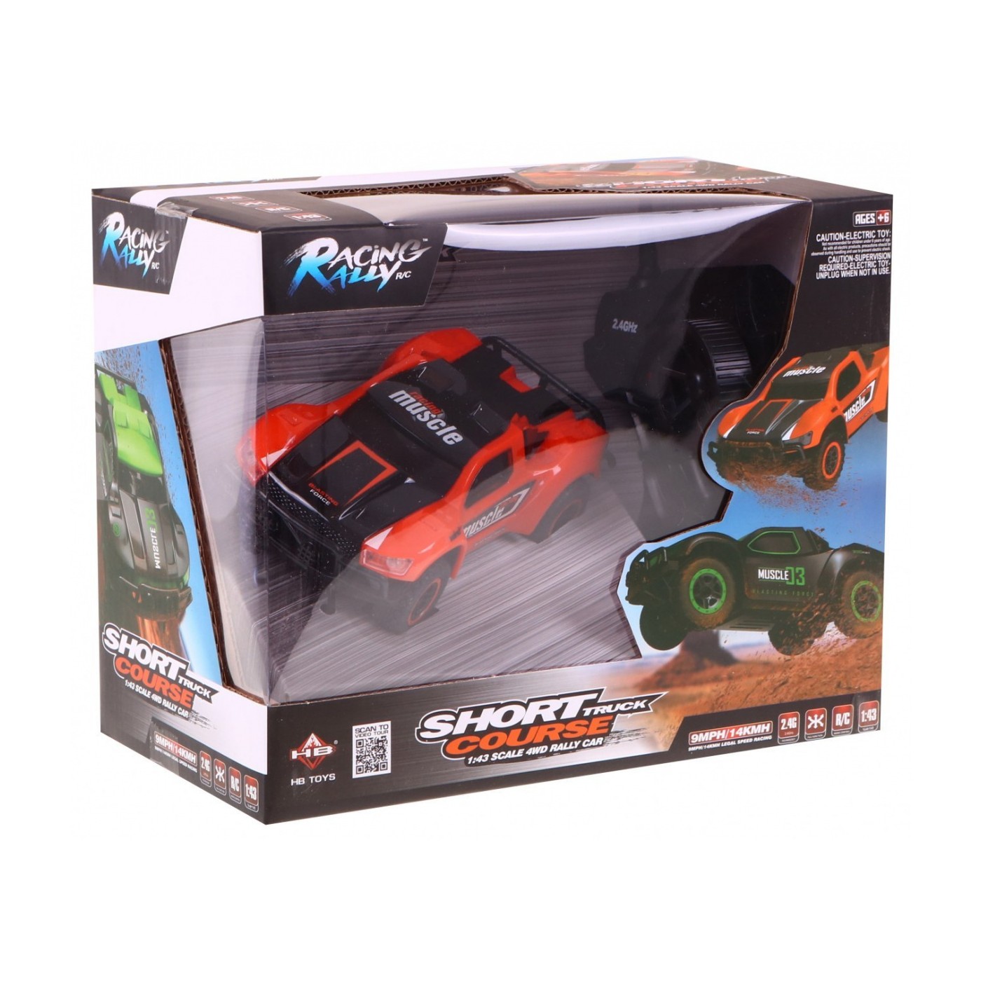 Autíčko 4wd RallyRacing 4WD 2,4 Ghz 1 18 Oranžové