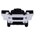 Autíčko Start Run na batériu Biely + Ovládač + Bezpečnostné funkcie + MP3 LED