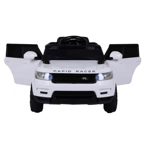 Autíčko Start Run na batériu Biely + Ovládač + Bezpečnostné funkcie + MP3 LED