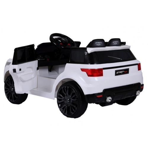 Autíčko Start Run na batériu Biely + Ovládač + Bezpečnostné funkcie + MP3 LED
