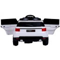 Autíčko Start Run na batériu Biely + Ovládač + Bezpečnostné funkcie + MP3 LED