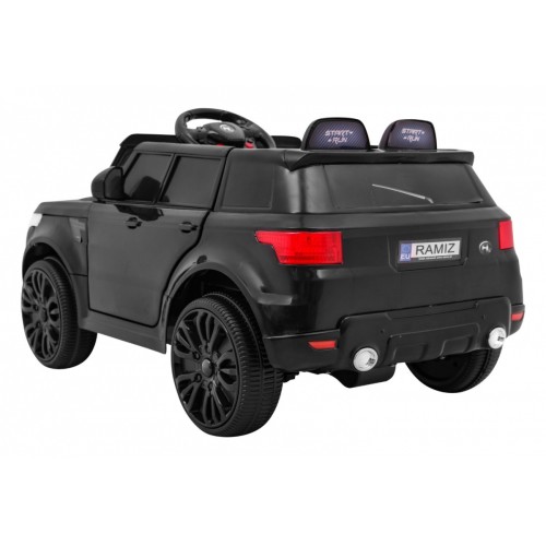 Autíčko Start Run na batériu Čierny + Ovládač + Bezpečnostné funkcie + MP3 LED