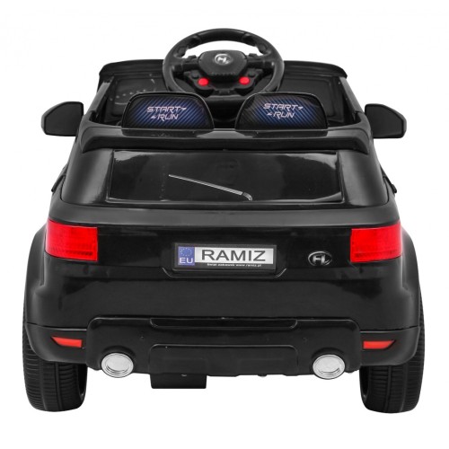 Autíčko Start Run na batériu Čierny + Ovládač + Bezpečnostné funkcie + MP3 LED