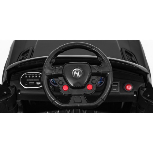 Autíčko Start Run na batériu Čierny + Ovládač + Bezpečnostné funkcie + MP3 LED