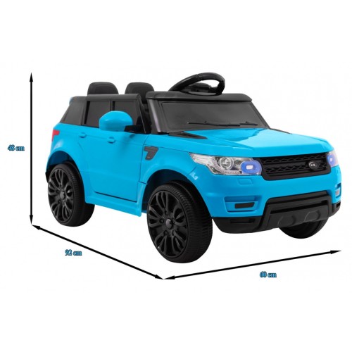 Autíčko Start Run na batériu Modrý + Ovládač + Bezpečnostné funkcie + MP3 LED