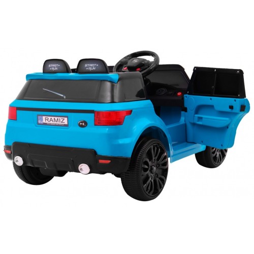 Autíčko Start Run na batériu Modrý + Ovládač + Bezpečnostné funkcie + MP3 LED