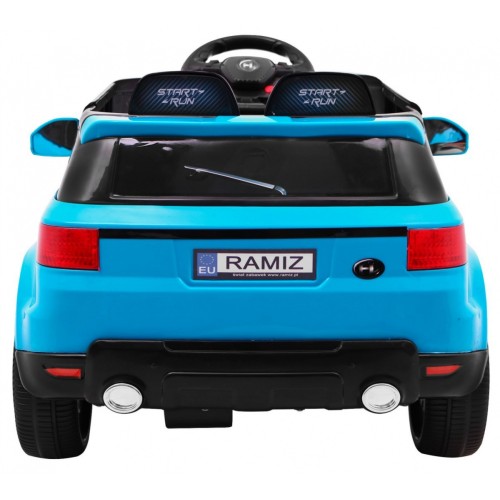 Autíčko Start Run na batériu Modrý + Ovládač + Bezpečnostné funkcie + MP3 LED