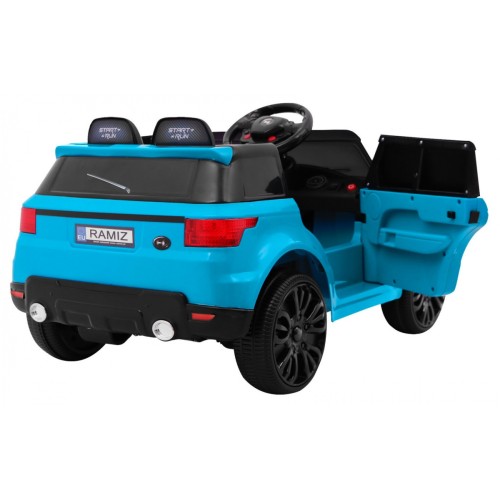 Autíčko Start Run na batériu Modrý + Ovládač + Bezpečnostné funkcie + MP3 LED