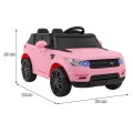 Autíčko Start Run na batériu Ružový + Ovládač + Bezpečnostné funkcie + MP3 LED