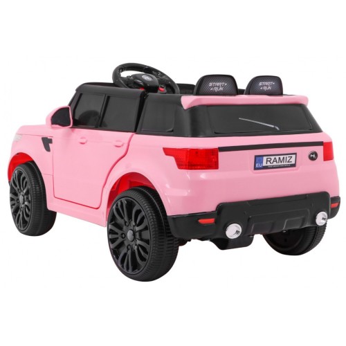 Autíčko Start Run na batériu Ružový + Ovládač + Bezpečnostné funkcie + MP3 LED