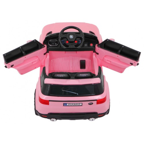 Autíčko Start Run na batériu Ružový + Ovládač + Bezpečnostné funkcie + MP3 LED