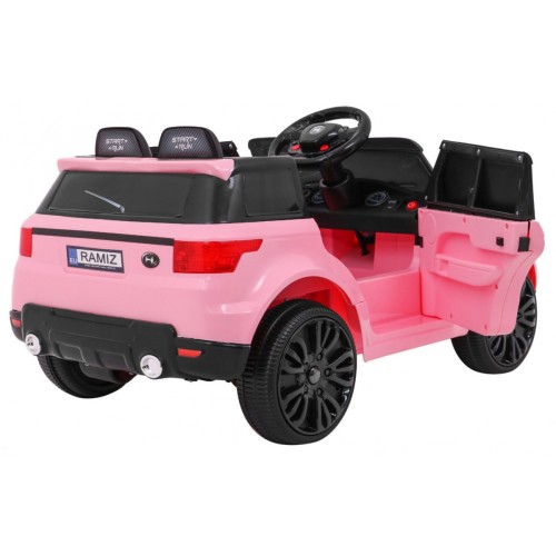Autíčko Start Run na batériu Ružový + Ovládač + Bezpečnostné funkcie + MP3 LED