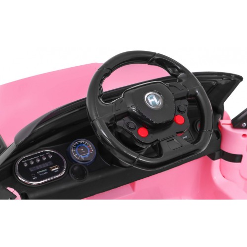 Autíčko Start Run na batériu Ružový + Ovládač + Bezpečnostné funkcie + MP3 LED