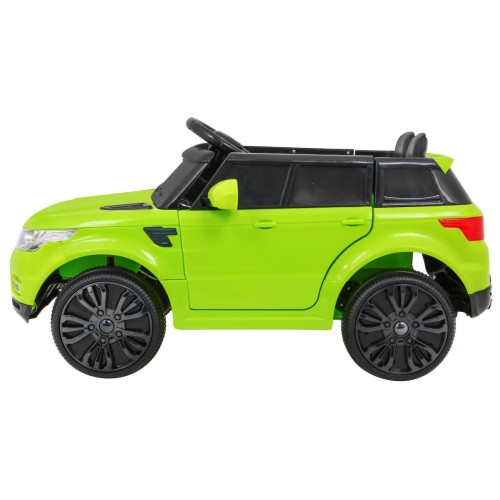 Autíčko Start Run na batériu Zelený + Ovládač + Bezpečnostné funkcie + MP3 LED
