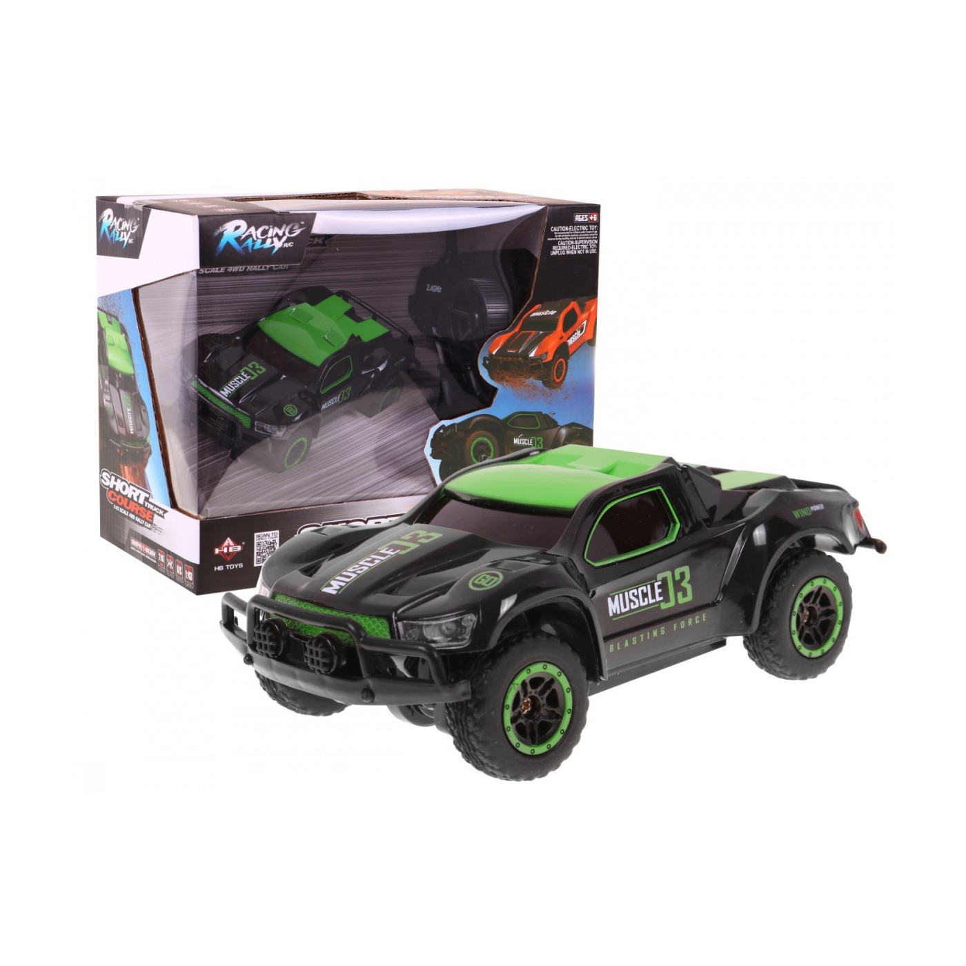 Autíčko 4wd RallyRacing 4WD 2,4 Ghz 1 18 Zelené