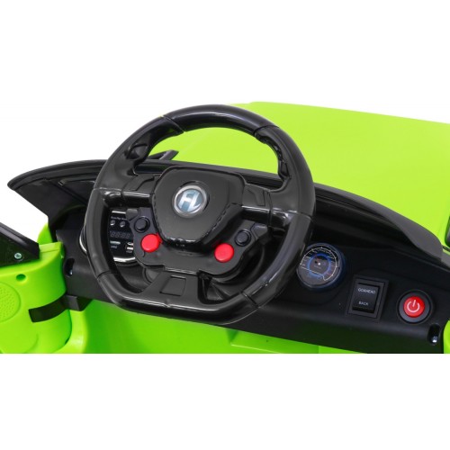 Autíčko Start Run na batériu Zelený + Ovládač + Bezpečnostné funkcie + MP3 LED