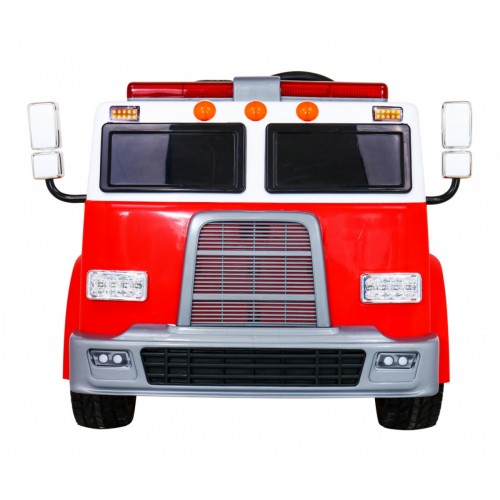 Hasičské auto na batériu pre deti + Vodný kanón + Megafón + Hasičská siréna + Ovládač