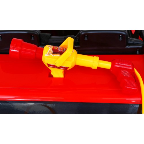 Hasičské auto na batériu pre deti + Vodný kanón + Megafón + Hasičská siréna + Ovládač