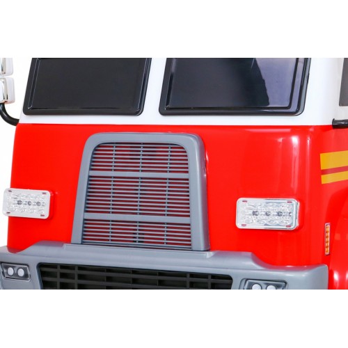 Hasičské auto na batériu pre deti + Vodný kanón + Megafón + Hasičská siréna + Ovládač